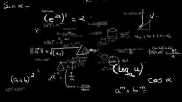 math equation handwriting loop animation on black background video
