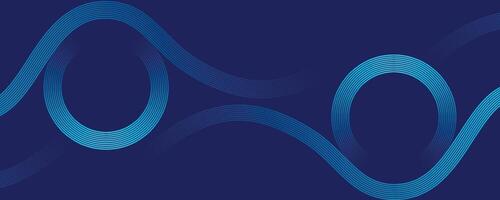 Geometric lines shape. Modern shiny blue gradient lines. Futuristic technology concept. Blue abstract background vector