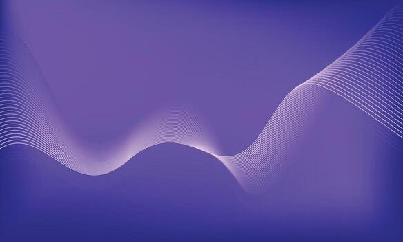 Purple Wave Abstract Background with Smooth Lines vector