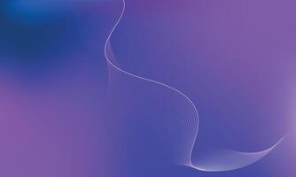 Gradient Wave Background. Abstract Purple and Blue Flow Line Design vector