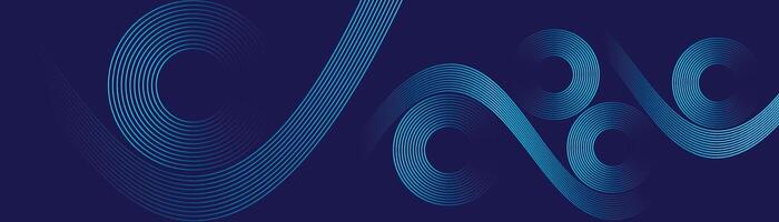 Modern shiny blue gradient lines. Futuristic technology concept. Blue abstract background vector