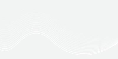 Abstract grey background with white wave lines vector