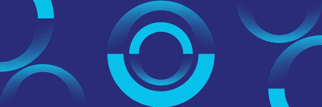 Abstract circle background. Blue gradient circular shape elements. Modern minimalist geometric design vector
