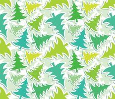 Seamless background with pine trees. vector