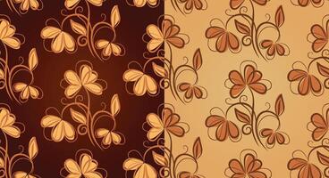 Seamless background with garden flowers. vector