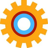 Colorful Gear Icon - Settings, Process, and Engineering Symbol vector