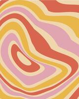 Abstract retro wavy pattern background vector