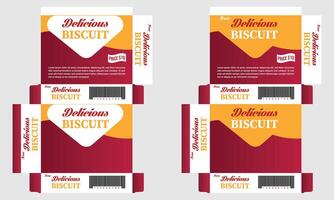 Packaging box design design in illustrator vector