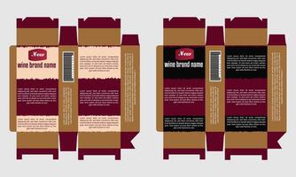 Creative Wine Packaging Designs template vector