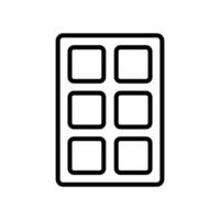 Chocolate Bar Outline vector
