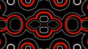 Red white VJ Loop overflows of abstract background video