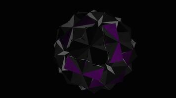 An abstract sparkling transforming figure. VJ Loop video
