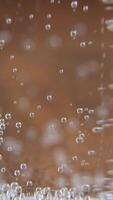 Macro gas bubbles in sparkling water ASMR video