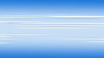 Horizontal blue glowing speed lines. Moving anime background. Abstract speed lines energy video