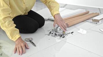 Unboxing New Furniture Parts and Preparing for a Creative Assembly Process at Home video