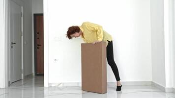 Unpacking Furniture for a Fresh New Home With a Cheerful Spirit and Attention to Detail video