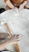 Mastering Pita Bread. a Mother and Child Bond Over Dough Preparation video
