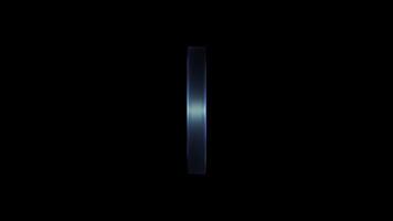 Scissors icon inside glowing circular frame video
