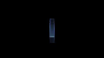 Open padlock rotating on black background video