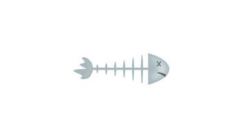 Fishbone pattern on white background video