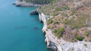Turquoise Waters and Coastal Beauty at Gargano with Drone 4K video