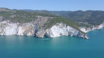 Drone View of Gargano Coast between Mattinata and Vieste video