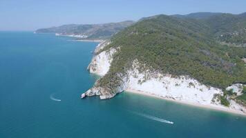 Discover the Sea Caves of Gargano Drone Perspective video