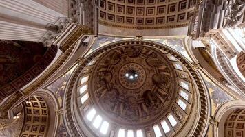 Detailed view of the cathedral's ornate dome video