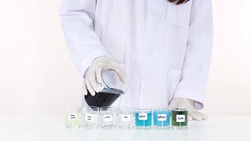 Demonstrating pH changes with butterfly pea flower video