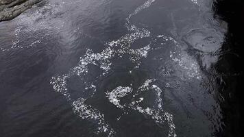 Water patterns in a flowing stream video