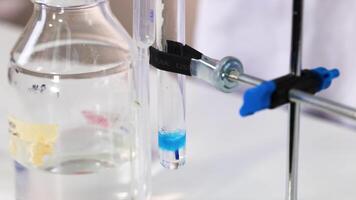 Observing a chemical reaction in a laboratory setting video