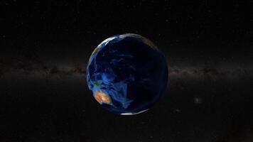 Earth zooms into Gaza region from space video