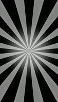 sunburst black animation vertical background video