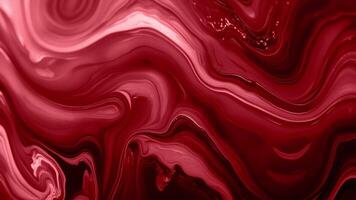 bstract background of melting and wavy marble with sparkling rose red color with shadows video