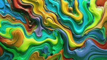 a colorful painting with a lot of different colors video