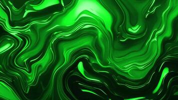 Abstract background of melting and undulating marble with luxurious emerald color sparkling with shadows video