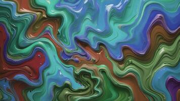 abstract painting of colorful liquid flowing over a surface video
