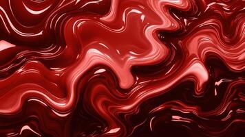 a red liquid flowing on a black background video