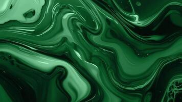 Abstract background of melting and undulating marble with cool green color shimmering with shadows video