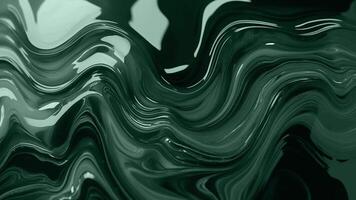 a green liquid flowing over a black surface video