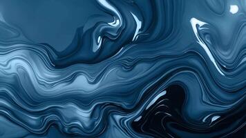 blue liquid flowing in a pattern on a black background video