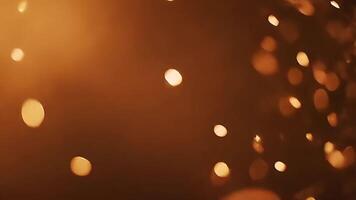 Cinematic golden particle background video