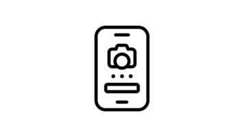 Animated Smartphone Camera Live Recording video