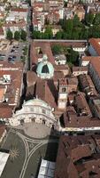 Beautiful town of Vigevano from Piazza Ducale and the Cathedral Vigevano Drone . Lombardia, Italia video