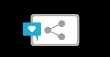 Share content on social media online video