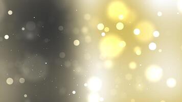 Elegant Traditional Wedding Background Golden and Gray Bokeh Lights video