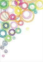 Abstract background with colored circles vector