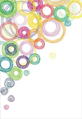 Abstract background with colored circles