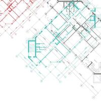 architectural background with plans vector