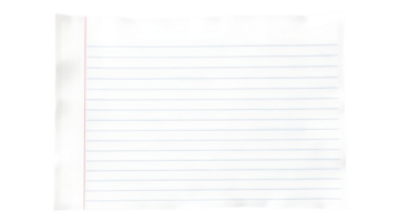 Blank notebook sheet. png